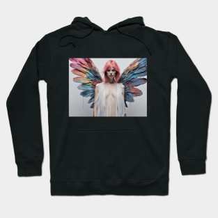 Pink haired angel Hoodie